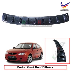 Proton Gen2 Gen 2 Hatchback Vortex Generator Shark Fin Aerodynamic Rear Top Roof Diffuser Diffusor